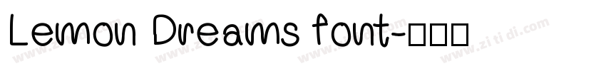 Lemon Dreams font字体转换